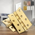 thumbnail image 6 of TIERPOP Retro Bronze Hinges Square Cupboard Door Hinges For Wooden Cabinet Drawer Jewellery Box Furniture Hardware 75x100mm, 6 of 19