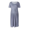 thumbnail image 1 of Robe d'Allaitement d'Été pour Femmes Enceintes à Manches Courtes, Chemise de Nuit, Robe de Nuit, 1 of 5