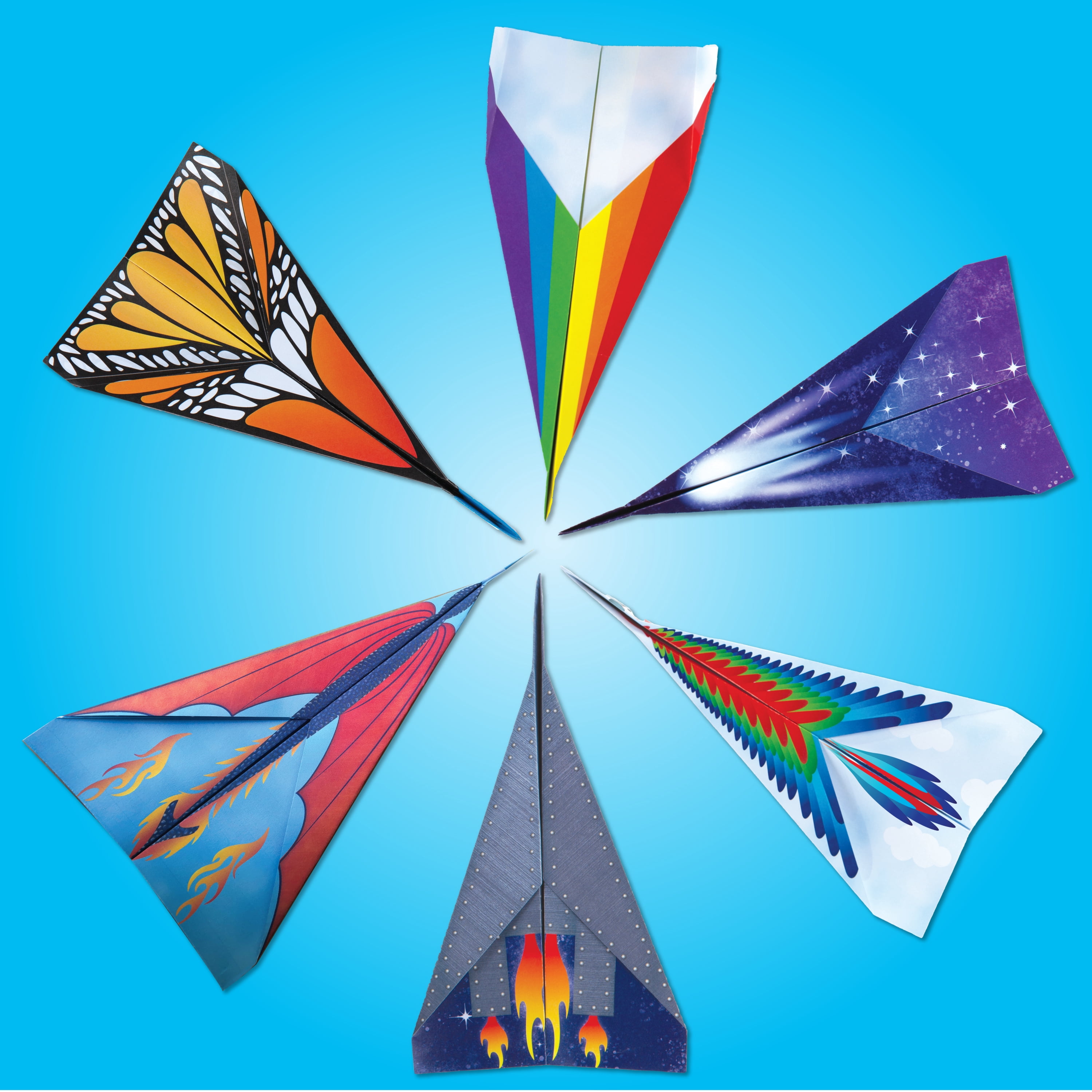 Creativity for Kids Stunt Squadron Fold & Launch: Makes 80 Paper Airplanes, STEM Crafts for Kids