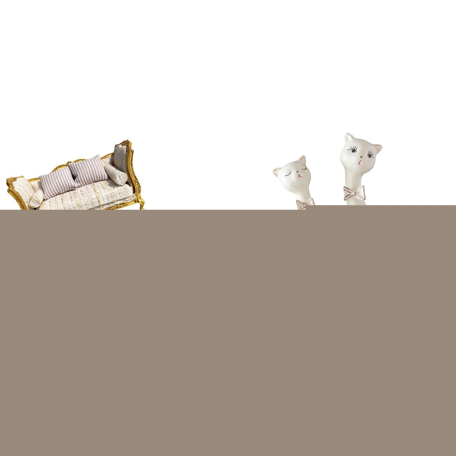 thumbnail image 1 of Esculturas En Miniatura De Pareja De Gatos Y Sofás De Madera, Estatuas De Animales, Regalo De Boda Para Casa De Muñecas, Juguetes De Bricolaje, Escenas De La Vida, Repisa De Comedor, Mesa, 1 of 8