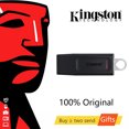 thumbnail image 1 of Kingston USB 3.0 Flash Disk 32GB 64GB Mini Key Pendrive With Lanyard Black Flash Drive 128GB Memory Stick For Computer Drives, 1 of 4