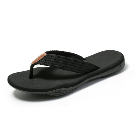 

Mens Slippers Women S Slippers Men S Slippers Flip Flops Summer Beach Sandals Flat Shoes Mens Shoes Cottton Black 44