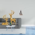 thumbnail image 2 of Escultura de ciervo, estatua, pareja de ciervos, figuras, modelo de , adorno, material de resina, adecuado para regalar, decoración del hogar, e, 2 of 8