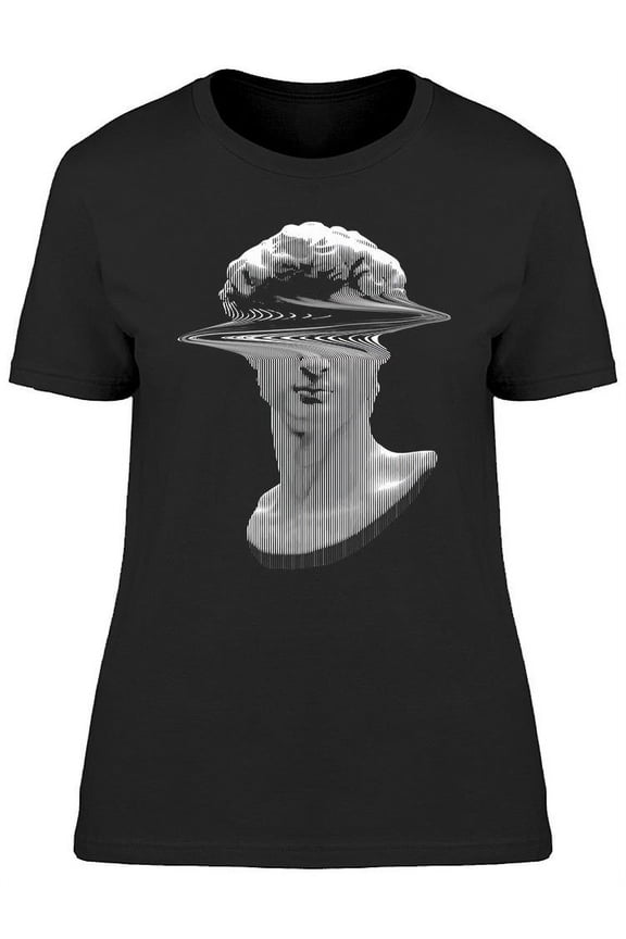3d Rendering Vertical Line Bust T-Shirt Women -Image by Shutterstock, Female Small