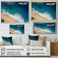 thumbnail image 4 of Designart "Paradise Revealed Coastal Aerial View III" Coastal Framed Wall Art Decor - Coastal Beige Coastal Beach Entryway Framed Wall Art, 4 of 6