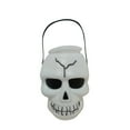 thumbnail image 2 of Halloween Skull Candy Bucket Trick or Treat Candy Holder Skull Pail with Handle Plastic Treat Jar Cauldron Halloween Party Supplies, 2 of 6
