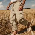 thumbnail image 2 of Pantalons pour Hommes en Liquidation! Pantalons de Travail pour Hommes Pantalons de Travail Extensibles pour Hommes Pantalons de Travail pour Hommes Coton Lin Extensible Amples Confortables Pantalons Cargo Couleur Unie Légers Pantalons de Randonnée en Plein Air, 2 of 6