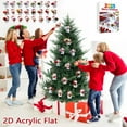 thumbnail image 4 of Christmas Tree Decorations Christmas Decor Calendar Snowman Acrylic Tree Countdown Pendant Christmas Countdown Calendar, 4 of 7