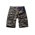 thumbnail image 1 of Pantalones cortos cargo a juego con camuflaje #3204 para hombre, camuflaje negro, talla 29, 1 of 4