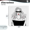 thumbnail image 4 of Stupell Industries Art Deco Chic Boss Morning Coffee Moment Canvas Art, 30 x 30, by Martina Pavlova, 4 of 8