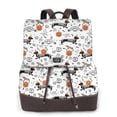 thumbnail image 1 of Balery Halloween Dachshund Mochila de Cuero para Mujeres, Gran Capacidad, Bolsa de Viaje Multifuncional, Mochila de Cuero y Bolsa de Hombro para Mujeres, 1 of 4