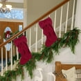 thumbnail image 5 of Dalrosia 2PCS Bow Christmas Stockings, 18in Velvet Christmas Stocking Hanging Xmas Tree Decor for Fireplace Holiday Festival Party Ornament(, 5 of 5