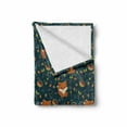 thumbnail image 2 of Pine Cone Soft Flannel Fleece Throw Blanket, Baby Fox with Basket of Raspberry Leaf Herbs Forest Animal Childish Cartoon, Cozy Plush for Indoor and Outdoor Use, 70" x 90", Multicolor, by Ambesonne, 2 of 6