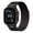 Black, variant on Tactical Magnetic Milanese Loop for Apple Watch Band with 44/45/46/49/42mm(Series 3/2/1), Breathable Metal Mesh Men Replacement Band, Black
