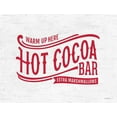 thumbnail image 2 of Lettered and Lined 32x25 White Modern Wood Framed Museum Art Print Titled - Hot Cocoa Bar, 2 of 4