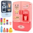 thumbnail image 3 of Children's Simulation Refrigerator Kitchen Toy Set, ABS Plastic, Double Door, Storage Spaces, Enhances Parent-Child Play, 3 of 4