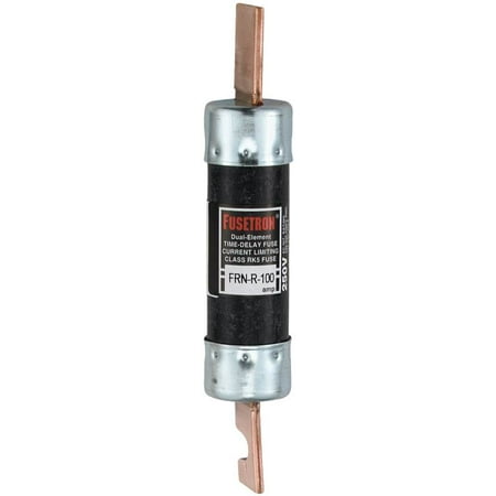 Bussmann Fusetron FRN-R Heavy Duty Cartridge Current Limiting Low Voltage Time Delay Fuse, 100 A