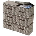 thumbnail image 1 of 6PCS Cajas De Almacenamiento Con Tapa Y Asa - Bolsa Almacenamiento Ropa Gran Organizador De Ropa Plegables De Tela No Tejida Cajones Organizadoras Para Closet Con Tapas Para Hogar Oficina Dormitorio, 1 of 7