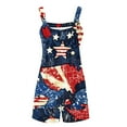 thumbnail image 4 of QATAINLAV Fourth of July Jumpsuits for Women, USA Flag Graphic Jumper Womens Casual Adjustable Straps Playsuits Comfy Linen Going Out Sports Overall with Pockets Navy M Birthday Gifts, 4 of 6