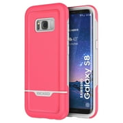 Galaxy S8 Case, Rebel Series Heavy Duty (dual-layer) Impact Armor by Encased (Samsung S8) (Rose Pink)