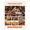 thumbnail image 6 of Electric Roaster Oven 24QT, Turkey Roaster Pan 150-450°F, Buffet Server, Self-Basting Lid, Defrost & Warm Function, Ideal for Holiday Cooking, 6 of 9