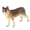 thumbnail image 4 of serony Simulation Animals Model Figure Kids Educational Toy Decor Brown Wolf, 4 of 9