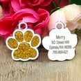 thumbnail image 6 of Pet Artist PAW Pet Dog Tags Glitter Personalized Cat Puppy ID Tag Collar Tags Engraved with Bell, 6 of 6