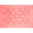 thumbnail image 1 of Ahgly Company Machine Washable Indoor Rectangle Abstract Red Modern Area Rugs, 6' x 9', 1 of 4