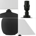 thumbnail image 5 of JONATHAN Y Delphi 18.25" Minimalist Scandinavian Resin/Iron LED Table Lamp, Matte Black (Set of 2), JYL5600A-SET2, 5 of 7