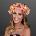 thumbnail image 4 of Corona de flores LED, diadema con corona de flores, tocado de flores LED luminoso, tocado de flores, 4 of 5