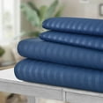 thumbnail image 3 of Lux Decor STRIPED Bed Sheet Set - Wrinkle, Fade, Stain Resistant - Hypoallergenic, 3 of 6