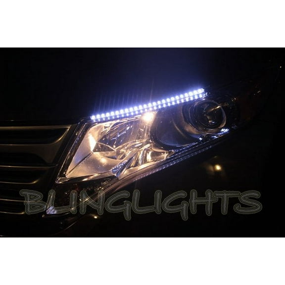 For The 2009 2010 2011 2012 Toyota Venza LED DRL Light Strips Headlamps Headlights Day Time Running Lamps