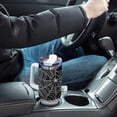 thumbnail image 7 of SKYSONIC Insulated Tumblers with Lids and Straws Handles 40oz Water Bottle Web Black Travel Mug Reusable Stainless Steel Thermos Vacuum, 7 of 7