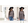thumbnail image 3 of MLANM Sweatshirts for Women Crewneck Casual Long Sleeve Shirts Tunic Tops, XL Green, 3 of 7