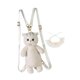 thumbnail image 5 of Mochila de peluche de gato, suave y ligera, ideal para uso diario en la calle. Encaje naranja, 5 of 9