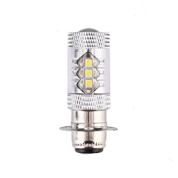 2 faros LED modificados para motocicleta H6 80W 16LED luz antiniebla PX15D BA20D luces de actualización para faros de motocicleta