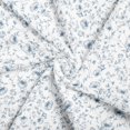 Manfei Blue Toile 100% Cotton Fabric 5 Yards, Delicate Bloom Fabric for ...