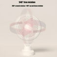 thumbnail image 3 of Portable Clip on Fan Camping Fan with LED Lights 2000mah Capacity Battery, 3 of 14