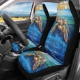 thumbnail image 2 of ZIATUBLE Ocean Turtle Auto Front Seats Protector Oil Painting 2 Pcs Washable Vehicle Bucket Seat Covers for Trucks Vans SUV Interior Vehicle Seat Protectors for Women Car Decor Accessories, 2 of 7