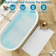 thumbnail image 4 of Bathtub Mat Non Slip with Suction Cups - 100% Rubber Bathroom Mat Textured for Bath Tub Shower Safety - Soft on Touch - BPA/PVC Free - Pet Dog Bath Mat - Machine Washable - 16 × 28 Inch（White）, 4 of 4