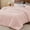 Pink, variant on Faux Fleece Comforter Set - Fluffy & Warm Black Comforter Size, Soft and Cozy Winter Bedding Set,Fuzzy Thick Bed Set,1 Comforter and 2 Pillowcases