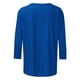 thumbnail image 4 of Tops de Cuello Redondo para las Mujeres Pascua Impresa 3/4 Mangas Blusa, Ligera Imitación Algodón Top Casual, 4 of 5