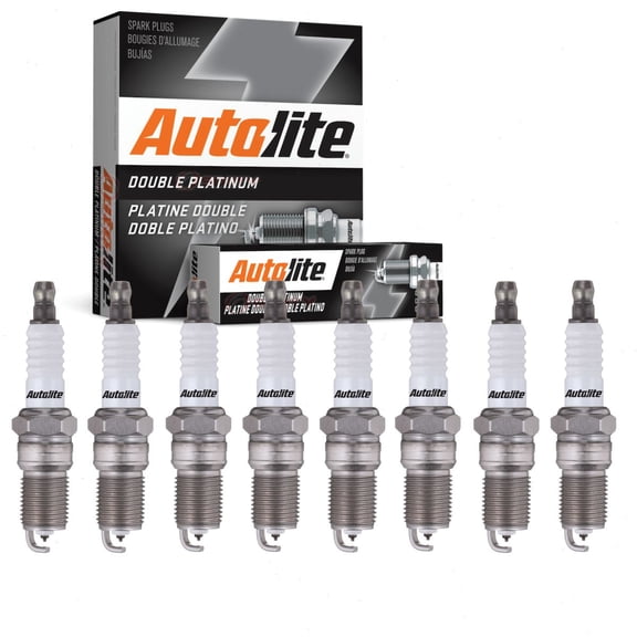 8 pc Autolite Double Platinum Spark Plugs compatible with Mercury Grand Marquis 2010-2011