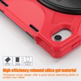 thumbnail image 5 of Dteck Case for iPad 11-inch (A16) 2025/iPad 10th Generation 10.9-inch 2022,Shockproof Rubber Rugged Case Rotatable Kickstand Heavy Duty Armor Cover with Adjustable Hand Strap,Red, 5 of 7