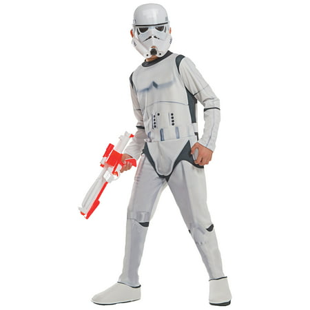 Morris Costumes Stormtrooper Child favorite character from the original Star wars trilogyof movies Mask and jumpsuit with boottops Small, Style RU610700SM