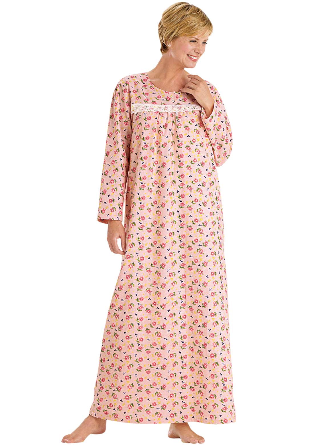 100 Cotton Flannel Gown by Cozee Corner