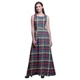 thumbnail image 1 of Bimba Robe Longue Débardeur Imprimée à Carreaux pour Femmes, Tenue de Villégiature, Robe de Soirée - Très Petit, 1 of 5