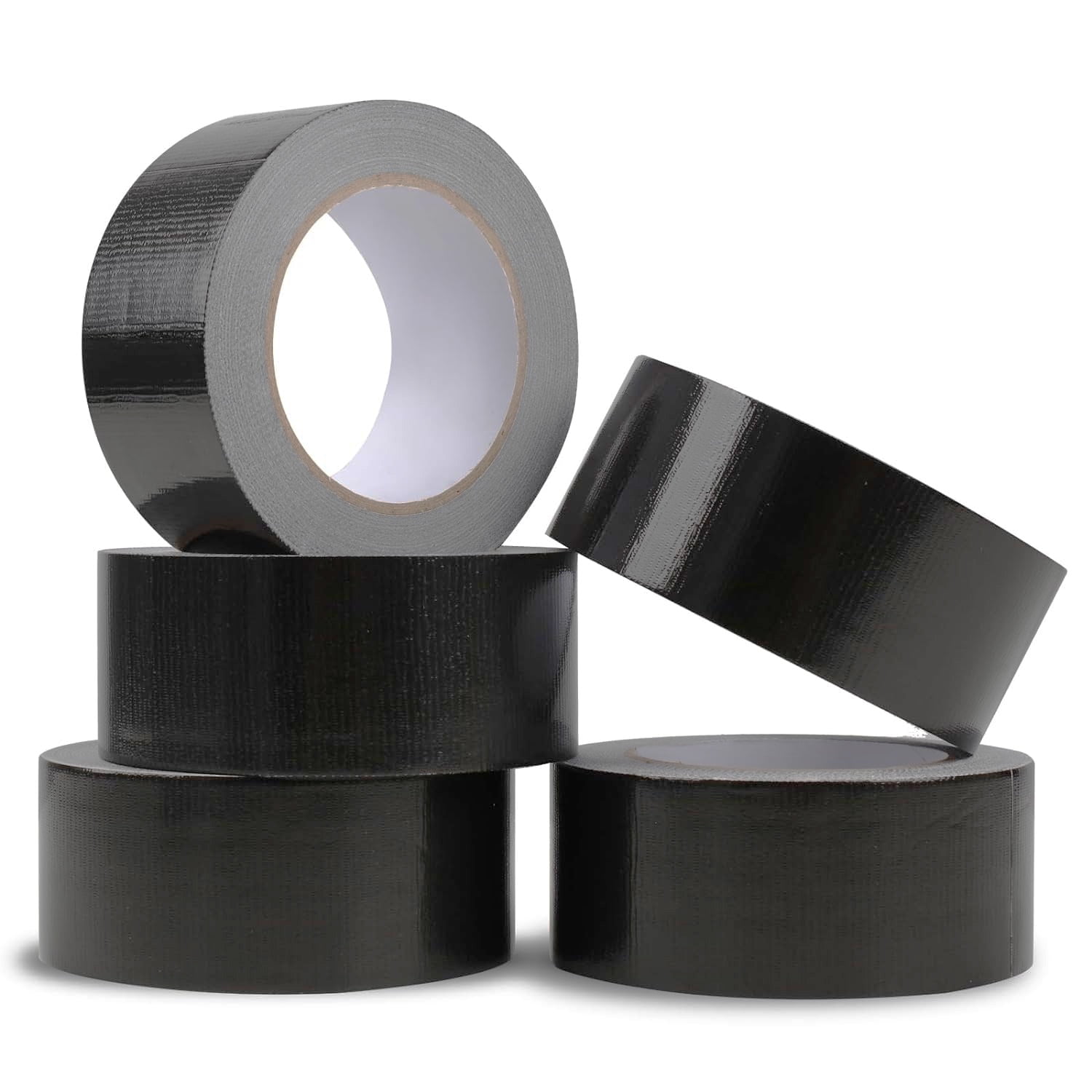 SSBM 6 Mil - Black Heavy Duty Adhesive Duct Tape Perfect for Patching & Repairing, High Durability, Residential & Industrial Purpose, 2" x 60 Yards 12 Rolls