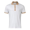 thumbnail image 4 of Sngxgn Men's Short Sleeve Polo T-Shirt(White,XXXL), 4 of 4