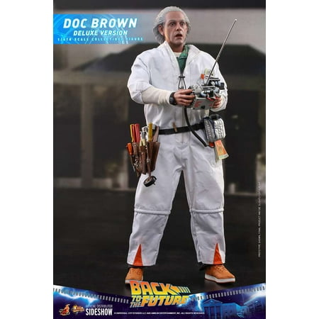 Back to the Future Movie Masterpiece Doc Brown Collectible Figure (Deluxe Version)